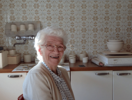 grandma in her house
